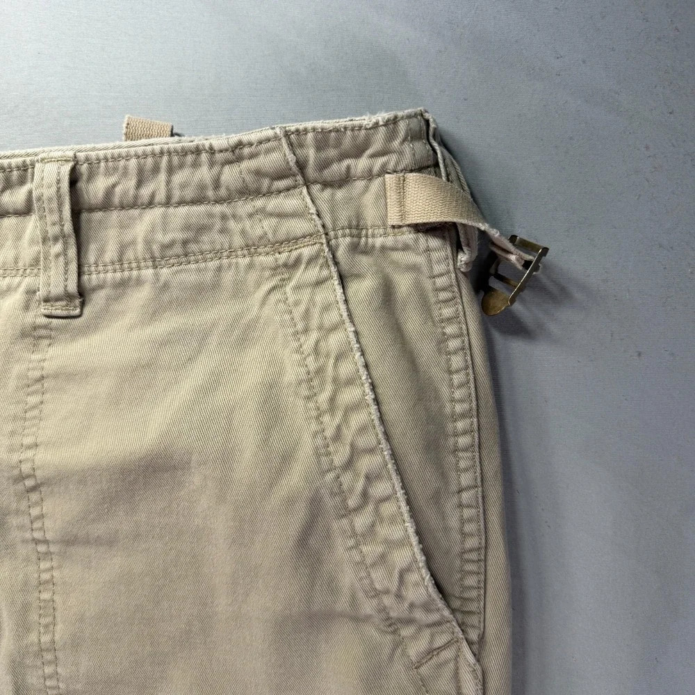Vintage Y2K Polo Ralph Lauren Cargo Pants Mens 34x28 Beige Paratrooper Pockets